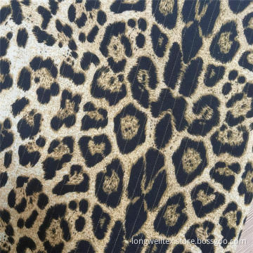 Leopard Animal Printed Cloth Material 100% Polyester Fabric